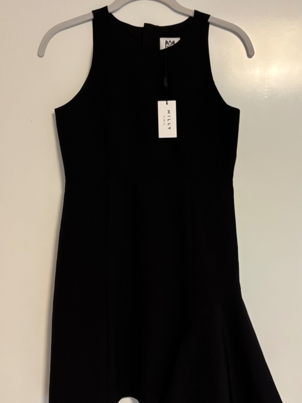 Millie’s minis black asymmetrical dress